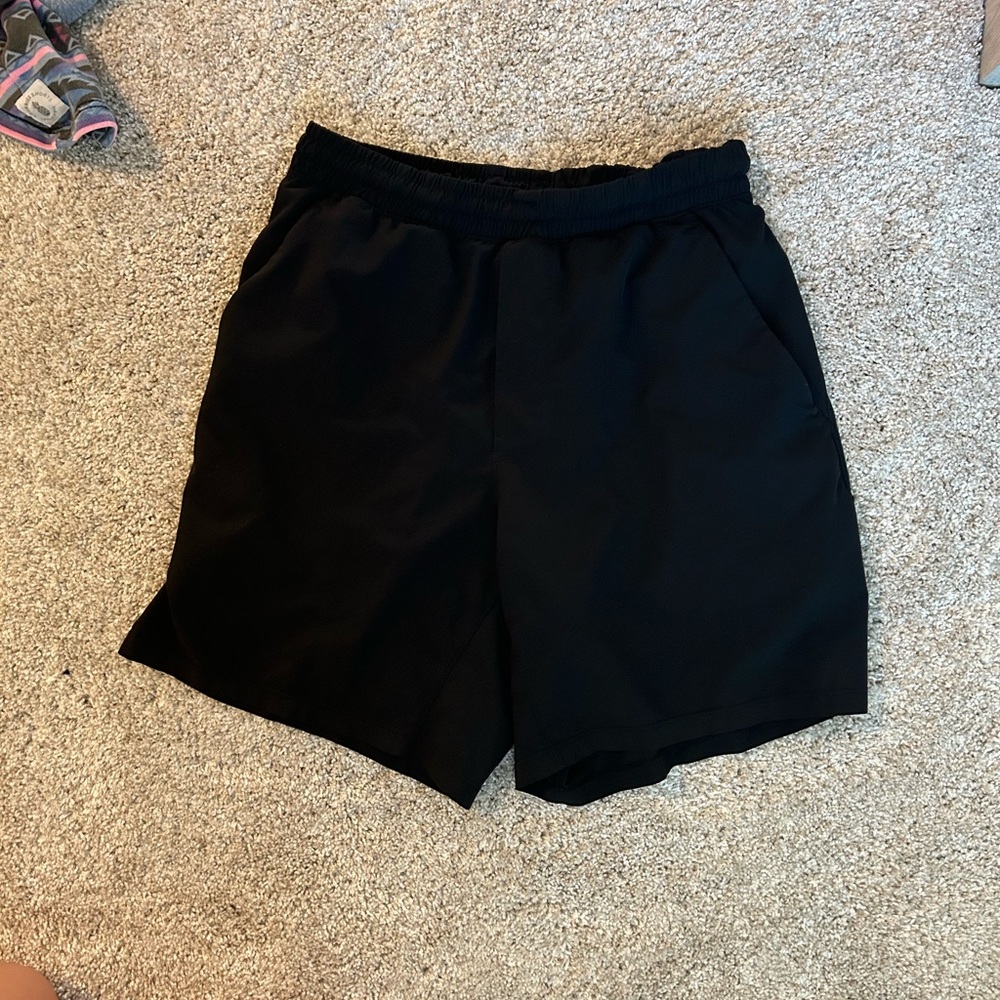 Black Lululemon Pace Breaker Short